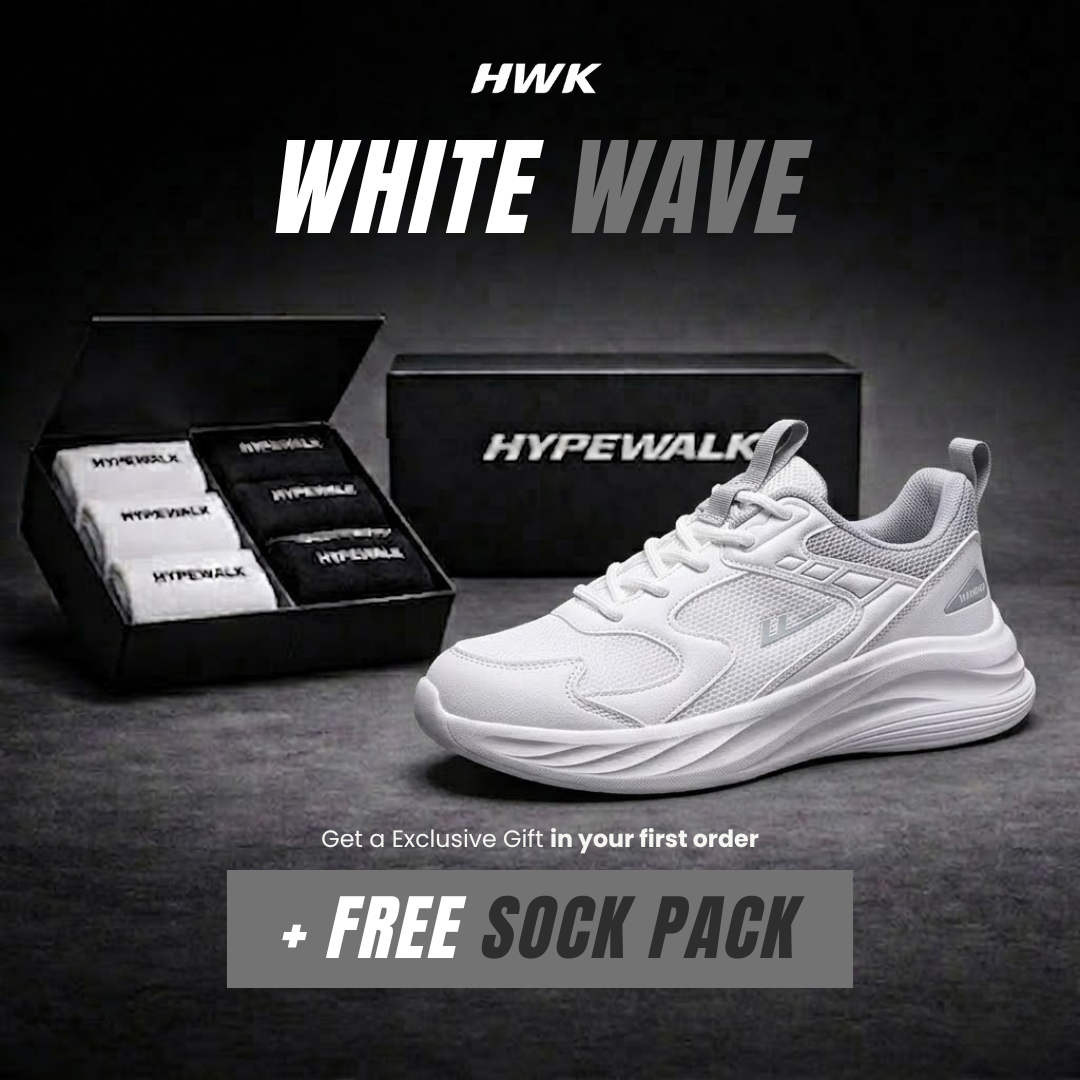 White Wave + Free Sock Pack