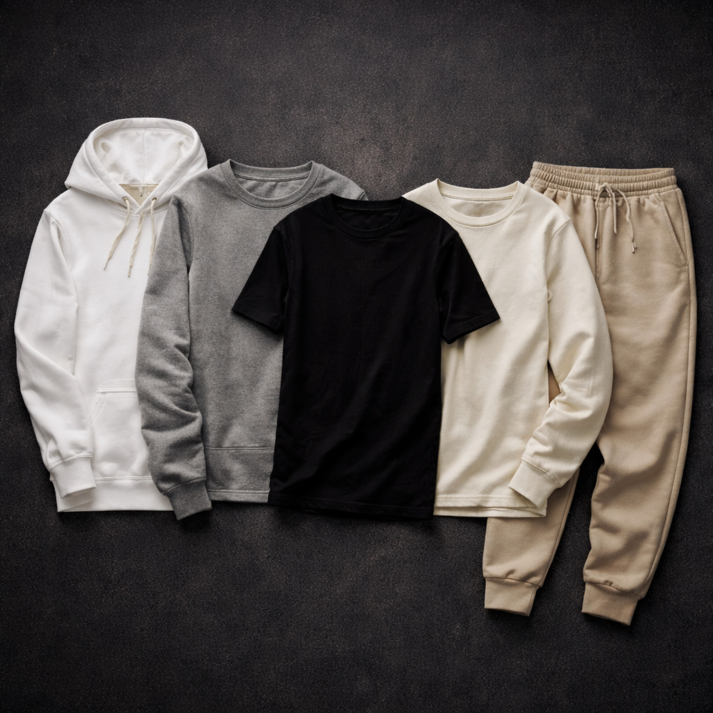 Casual_clothing_collection_on_textured_backdrop