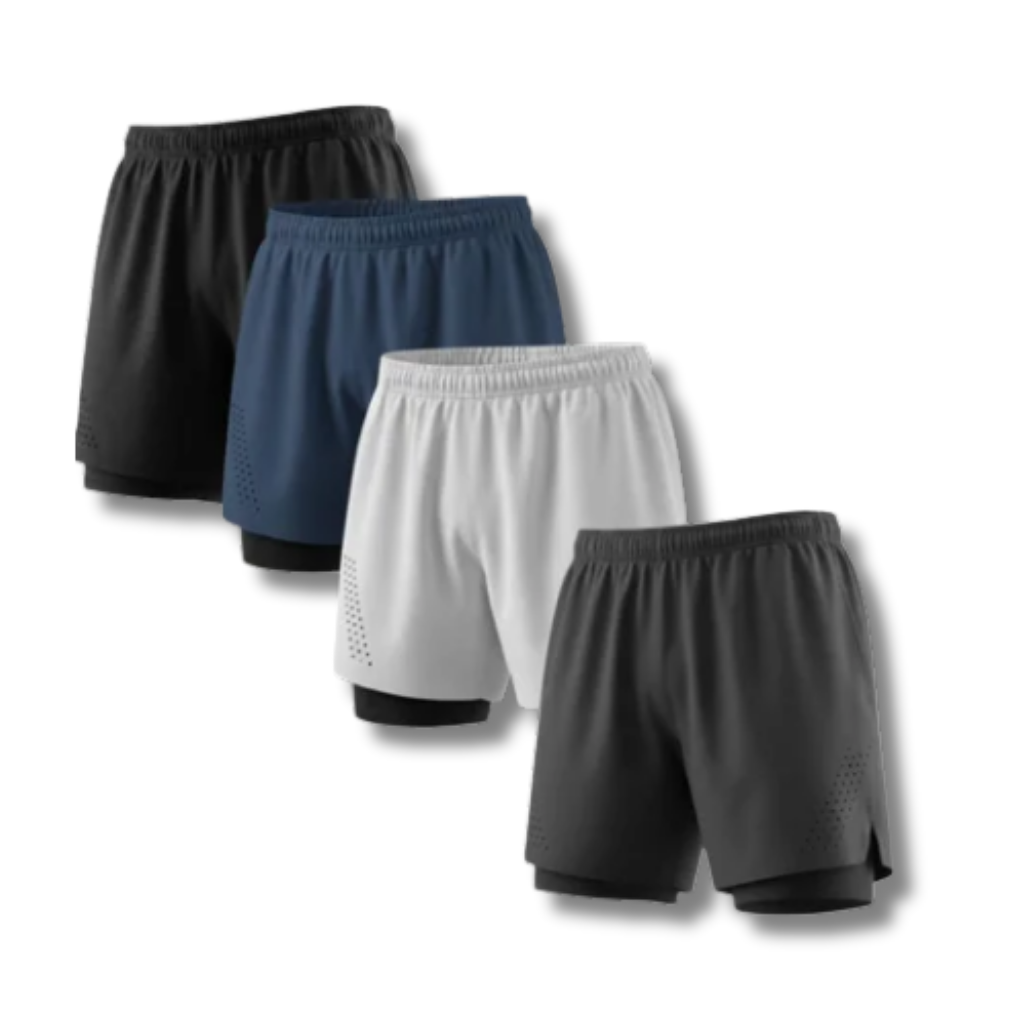 4-Pack 2-in-1 Training Shorts