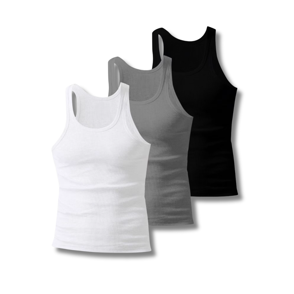 3-Pack Ribbed Training Tank