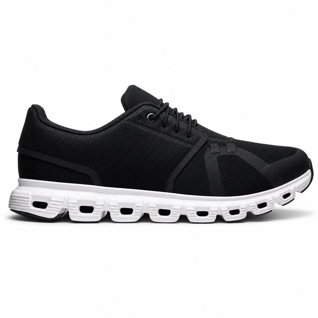 All-Day Comfort Sneaker Black & White