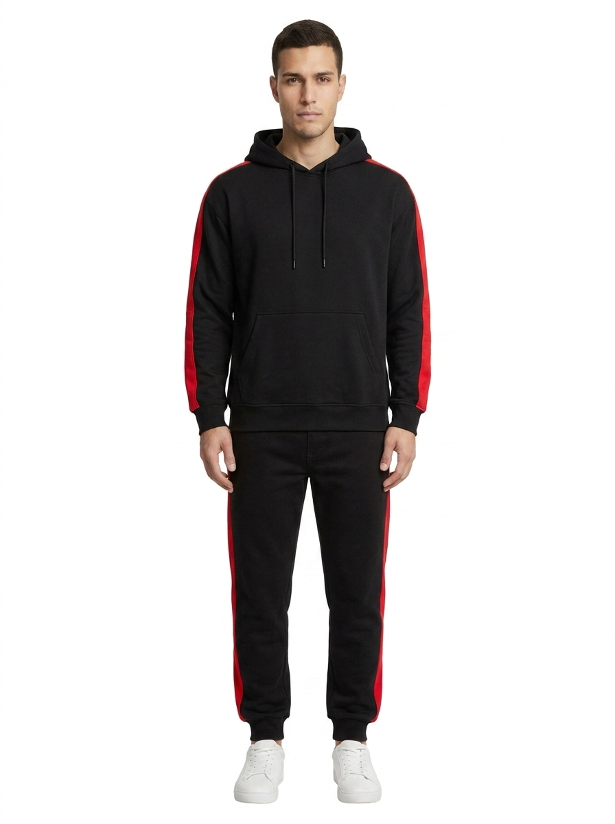 Stride Nova Black + red stripe capa