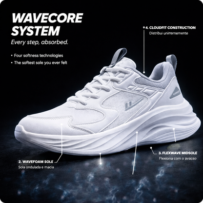 White Wave + Free Sock Pack