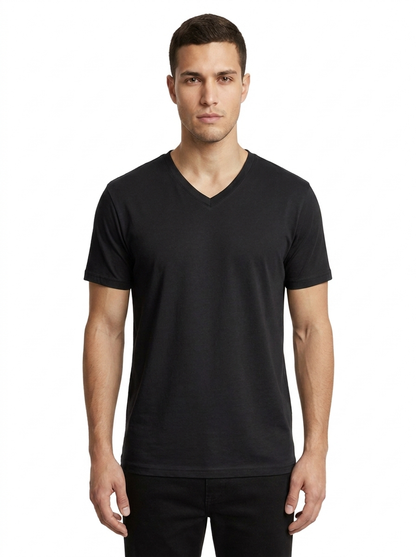 Black V-neck