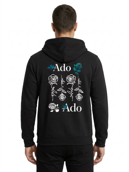 Ado Virel Black back floral print