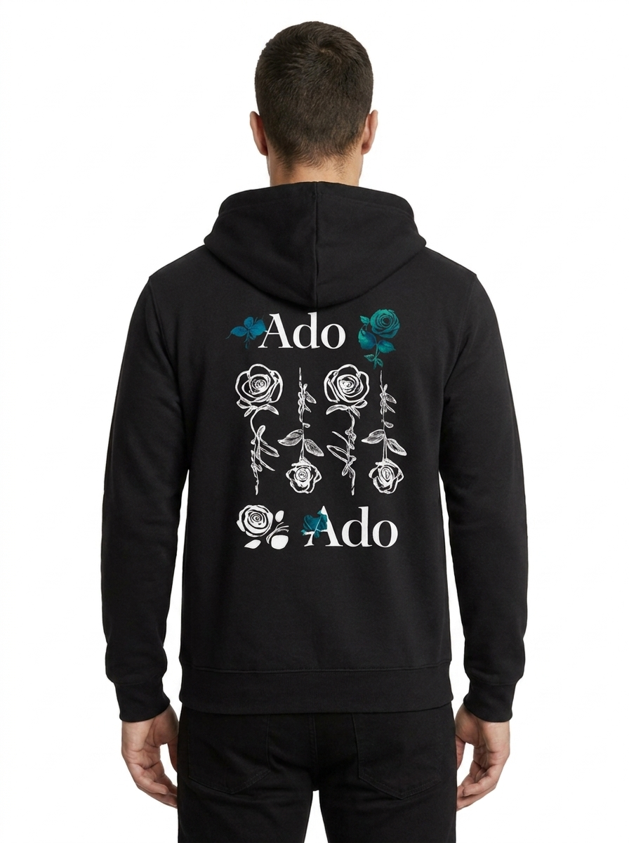 Ado Virel Black back floral print