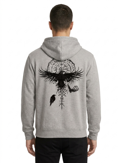 Valharn Crest Gray back viking print