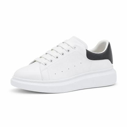 White / Black Heel