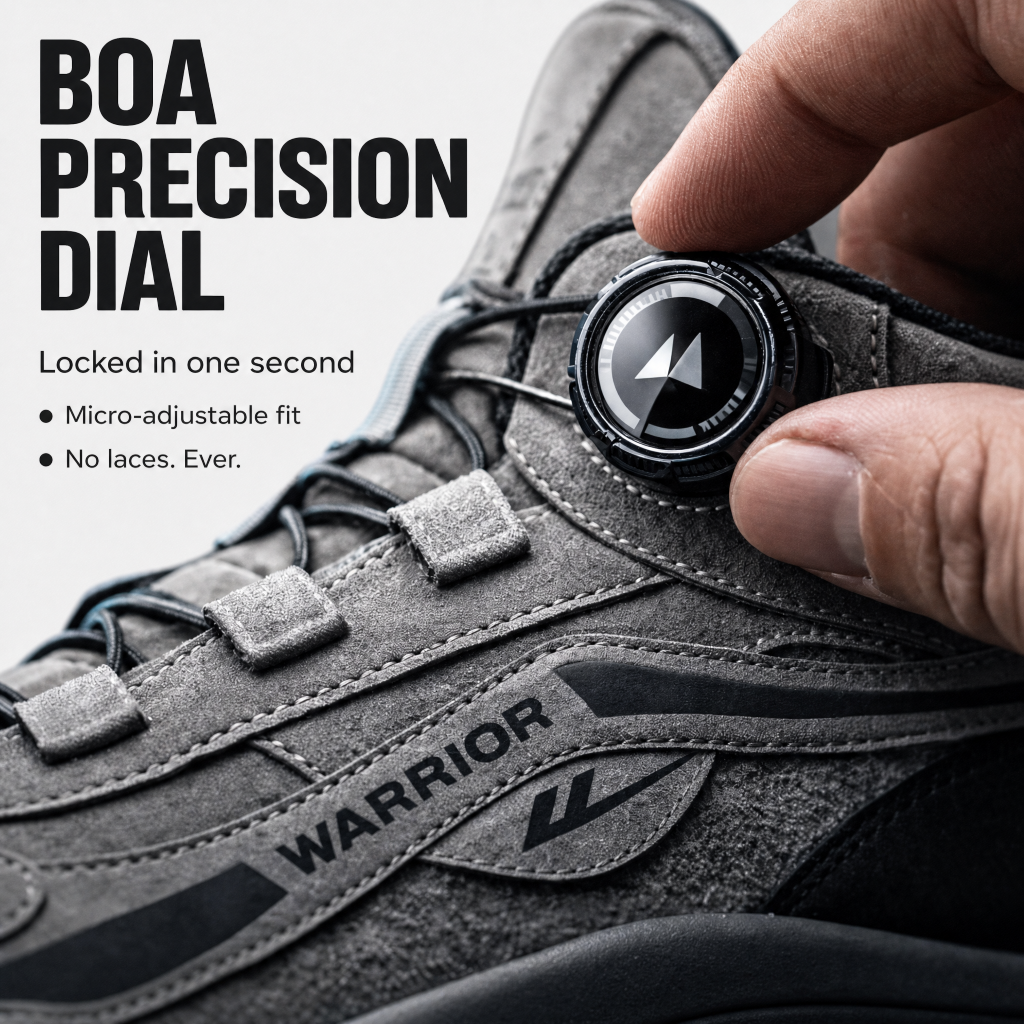 Warrior BOA precision dial feature banner clean